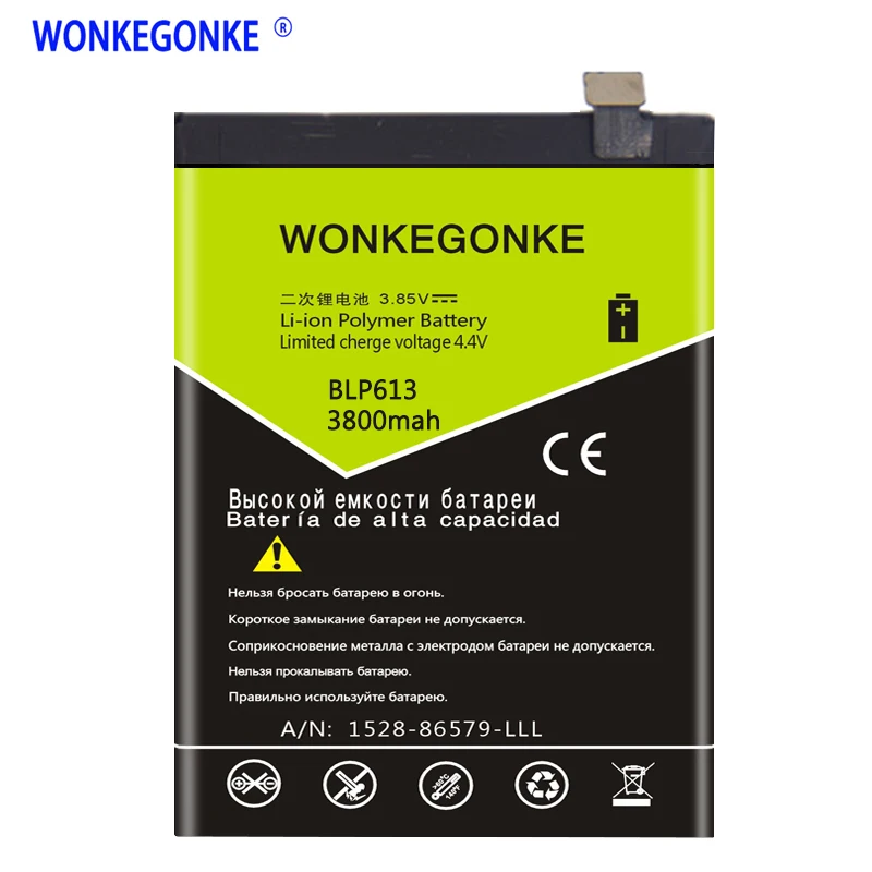 

WONKEGONKE BLP613 Battery for OnePlus 3 One Plus 3 Battery Bateria