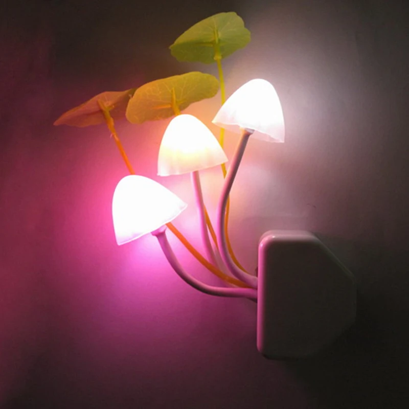 Luzes da Noite cogumelo colorido led night lights Fonte de Luz : Lâmpadas Led