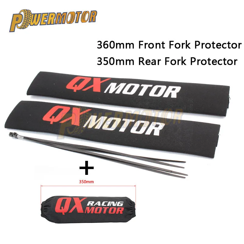 

36cm Front Fork Protector 35cm Rear Shock Absorber Guard Wrap Cover For CRF YZF KTM KLX Dirt Bike Motorcycle ATV Quad Motocross