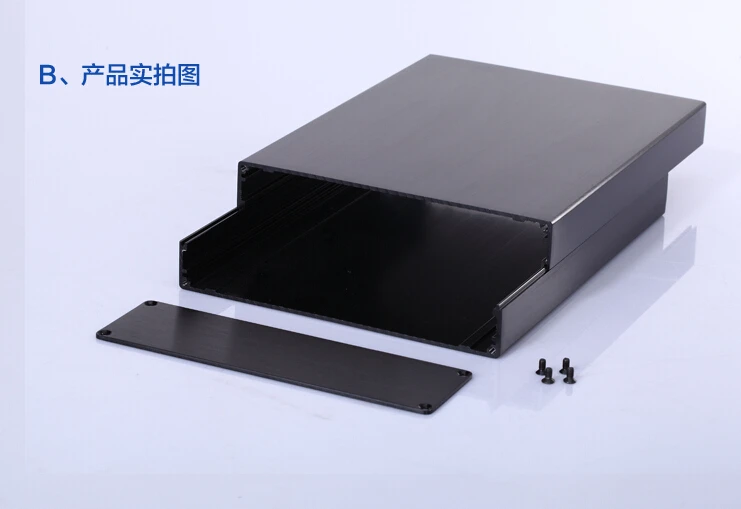 Алюминиевый футляр для проекта power Shell Box 152X44X150 мм DIY Черный опт