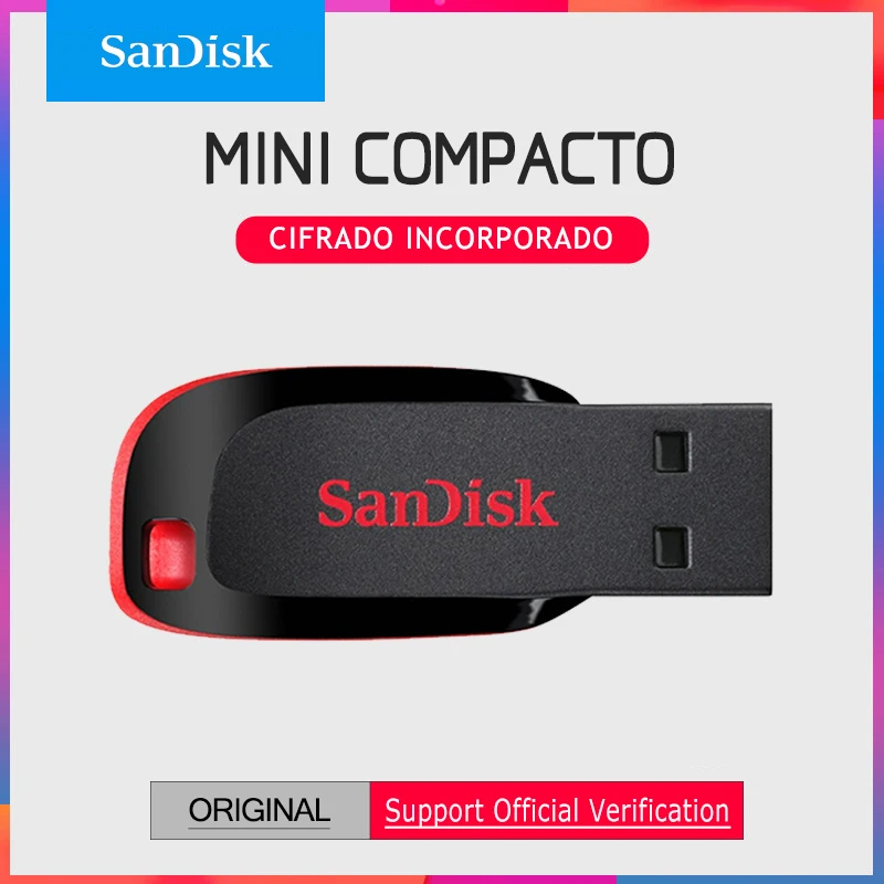 SanDisk диск USB накопитель 32 ГБ 64 ГБ 8 ГБ 16 ГБ флешки CZ50 USB 2,0 memory stick USB флеш-накопитель 128 ГБ Бесплатная доставка