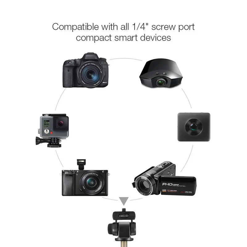 BlitzWolf 4 в 1 камера штатив bluetooth селфи палка Беспроводной монопод для Gopro 5 6 7 Спортивная камера для iPhone X 8 смартфон