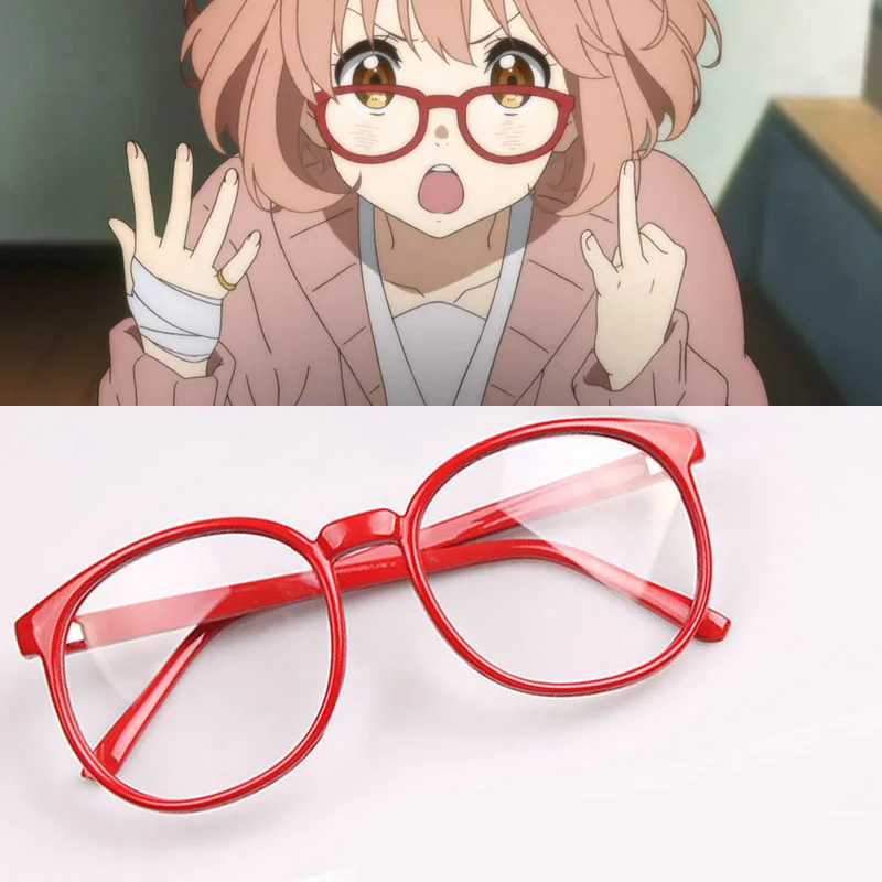 Kyokai no Kanata Косплей-костюм Kuriyama Mirai парик короткий оранжевый розовый термостойкие синтетические волосы парики+ красные очки+ парик колпачок