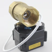 " DN25 3-6VAC/DC Латунный двухходовой шаровой клапан, Электрический винт CR04
