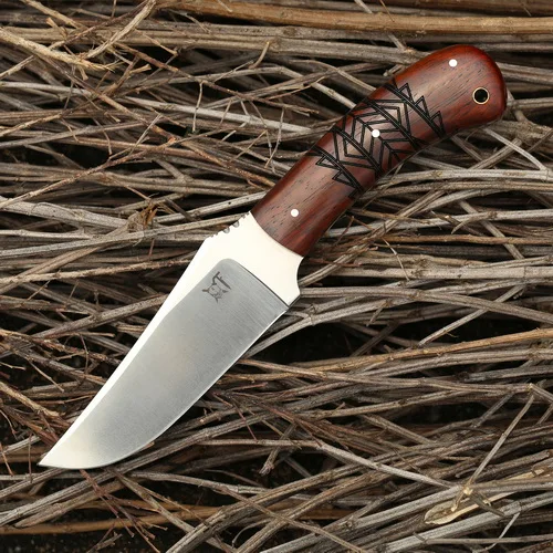 Dalbergia wood D2 GODFUR DC53 или D2 стальное лезвие фиксированный нож G10 или деревянная ручка Открытый Отдых Охота тактика выживания Прямые Ножи EDC инструменты - Цвет: Dalbergia wood D2