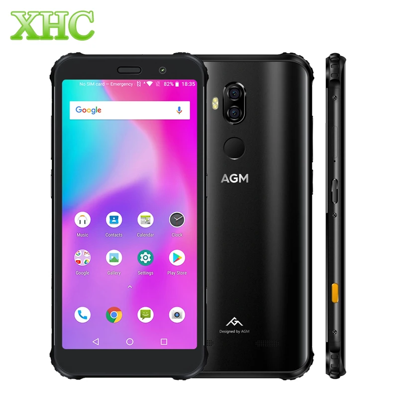 AGM X3 Rugged Phone 8GB+256GB Smartphone IP68 Waterproof Fingerprint 5.99'' Android 8.1 Octa Core Wireless Charging Smartphone