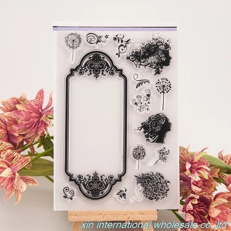 embossing folders encre scrapbooking ACRYLIC VINTAGE clear stamps FOR