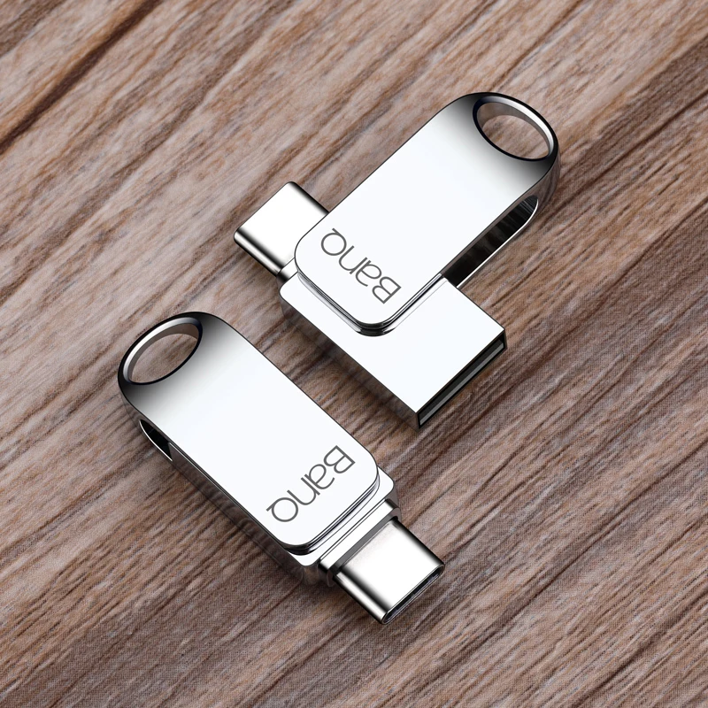  BanQ C6 USB Flash Drive 32GB OTG Metal Waterproof Pen Drive Key 64GB Type C pendrive Mini Flash Dri