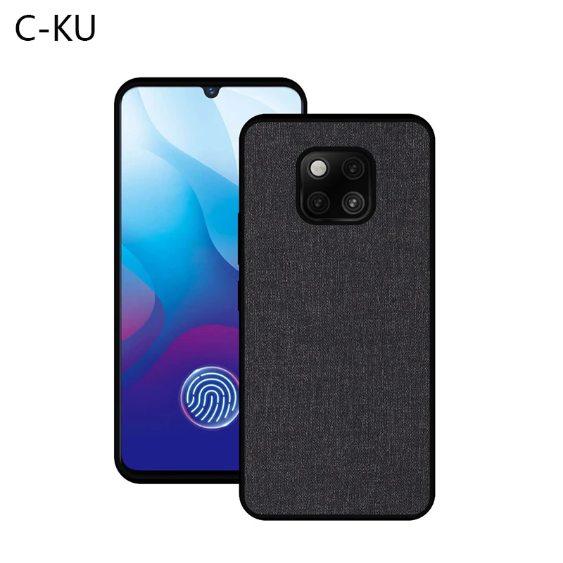 Роскошный тряпичный чехол для Huawei huawey mate 20 Pro Мягкий ТПУ Жесткий ПК назад