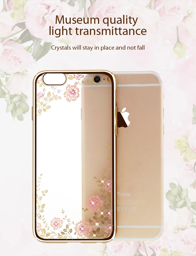 KINGXBAR Case for iPhnoe 6 Cover 6s Plus Crystals from Swarovski Luxury Diamond Case for iPhone 6s Funda Electroplating          (2)