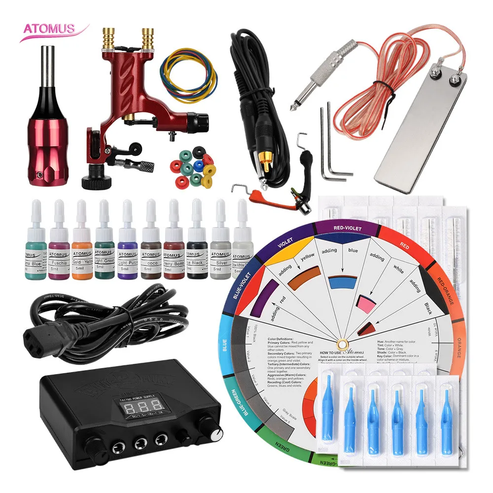 

Tattoo Machine Rotary Professionnel Tatuajes Tatoo Machin Kit Herramientas De Maquina Tatuar Tattoo Pro Machine Equipamento Set