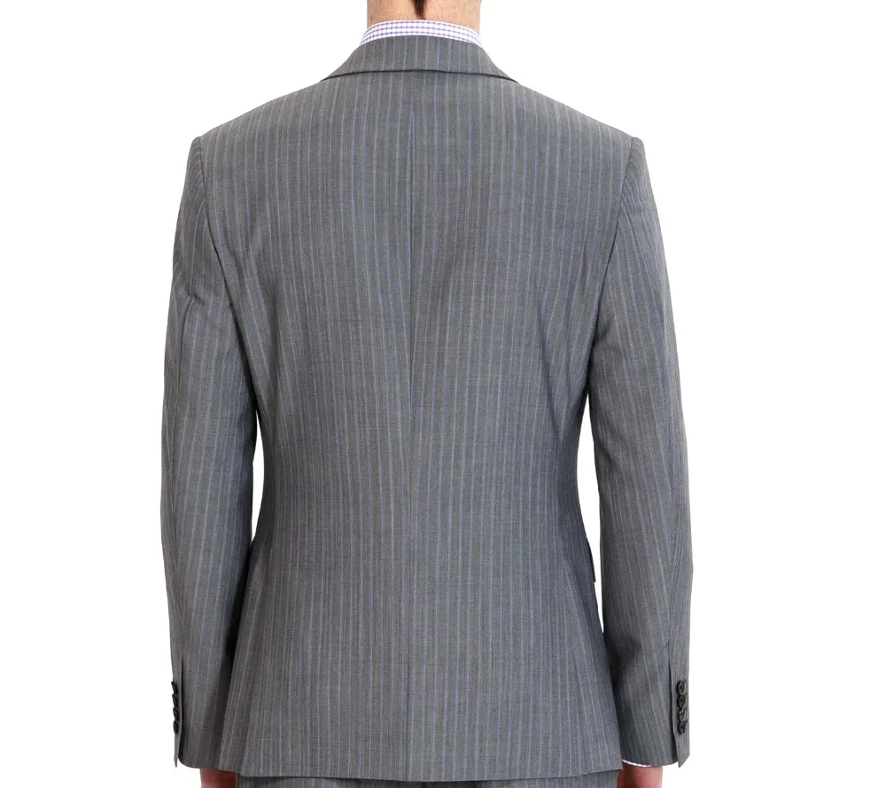 HCF By Air Men's 1 Piece 1 Button Grey Flat Collar Slim Fit Party Business Formal Men Suits Jacket