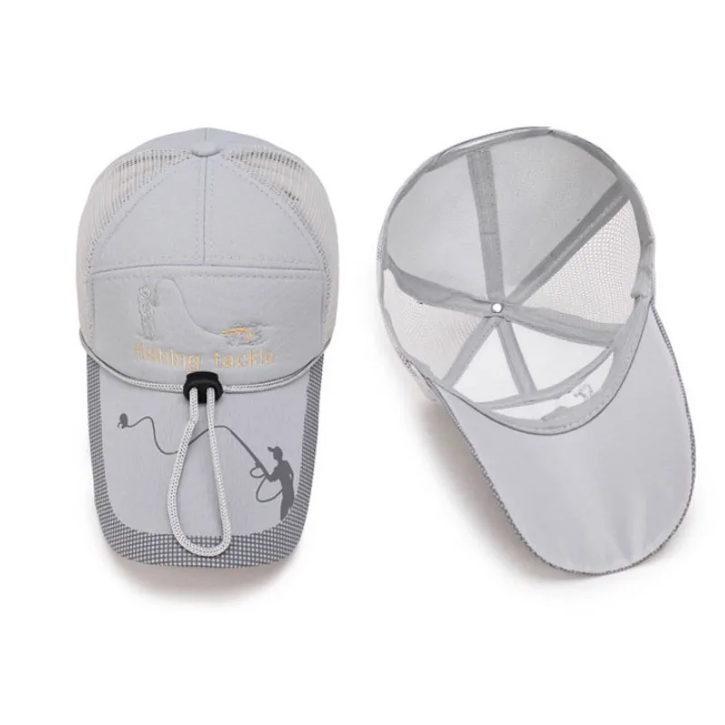 Кепка рыболовная для мужчин и женщин регулируемая дышащая с защитой от УФ