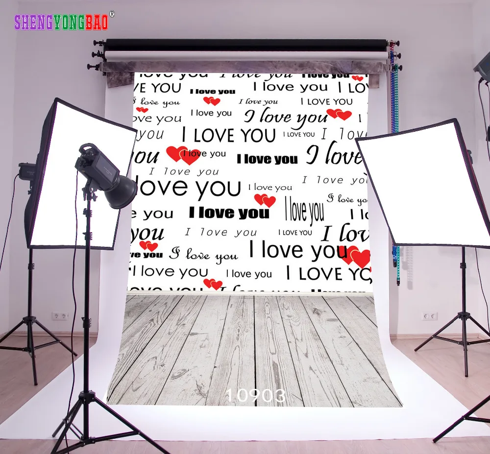 

SHENGYONGBAO Vinyl Custom Photography Backdrops Prop Valentine's day Theme Photography Background 10903
