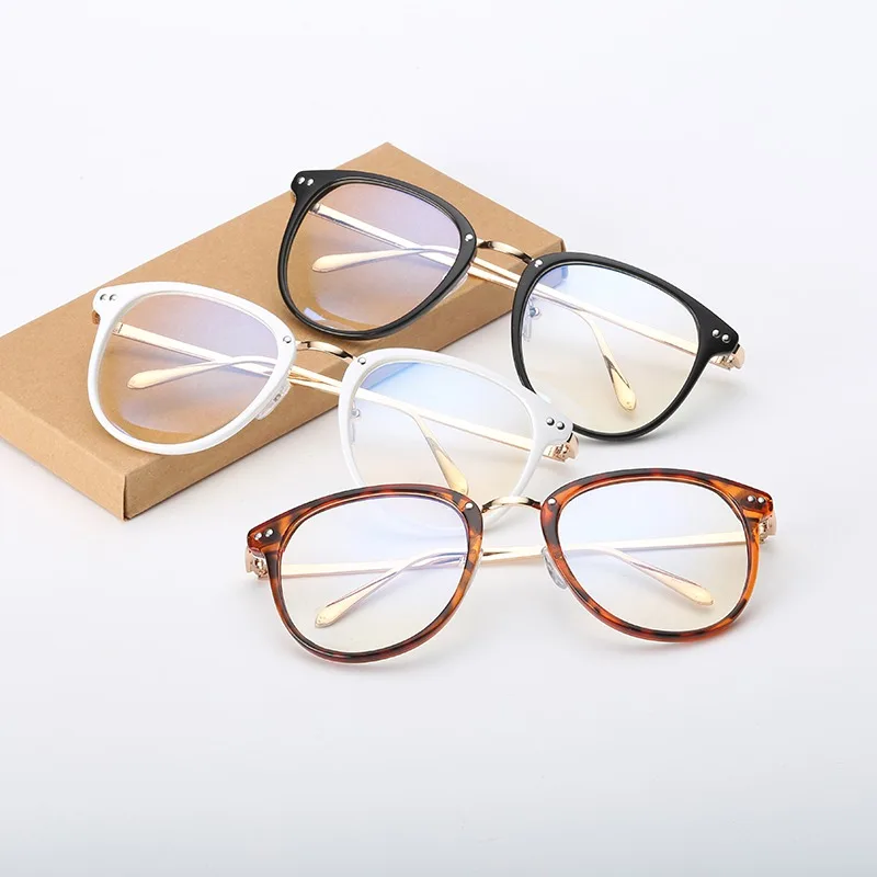 

Clear Lens Glasses Men Women Retro Plastic Frame Eyeglasses Transparent Optical Cat Eye Glasses Frames Spectacle