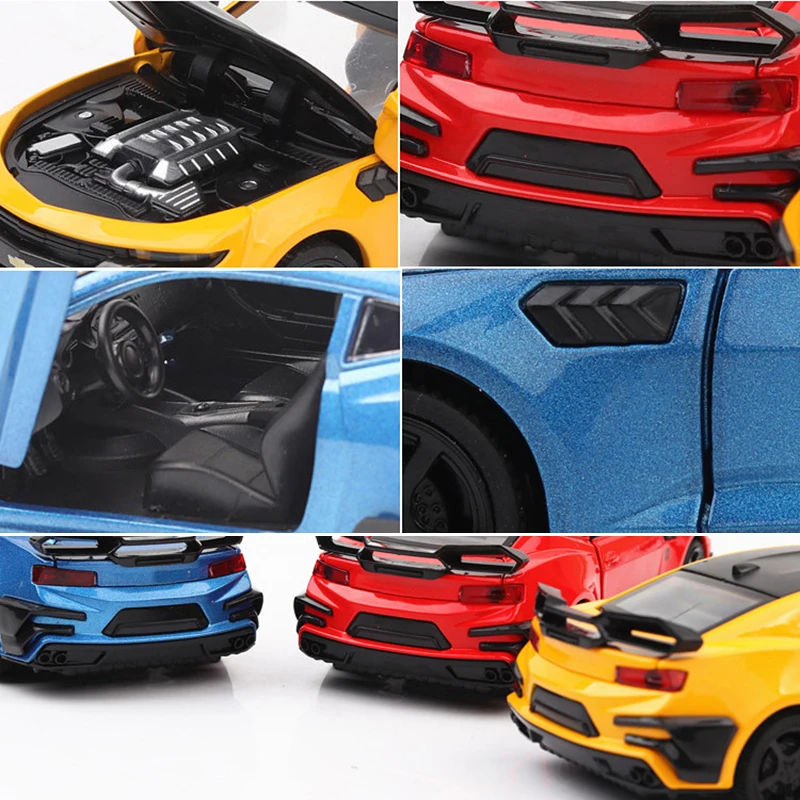 Camaro 1/32 масштаб спортивных автомобилей модель Diecast автомобиля игрушки горячие моделирование модели автомобилей колеса быстро сплава авто и яростный игрушка для мальчиков