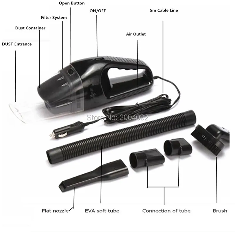 Car Styling 12V Cleaner Handheld Vacuums FOR Cadillac ATS SRX CTS xt5 bls XTS ELR STS CT6 for Lexus RX NX RX300 RX330 IS250 | Автомобили и