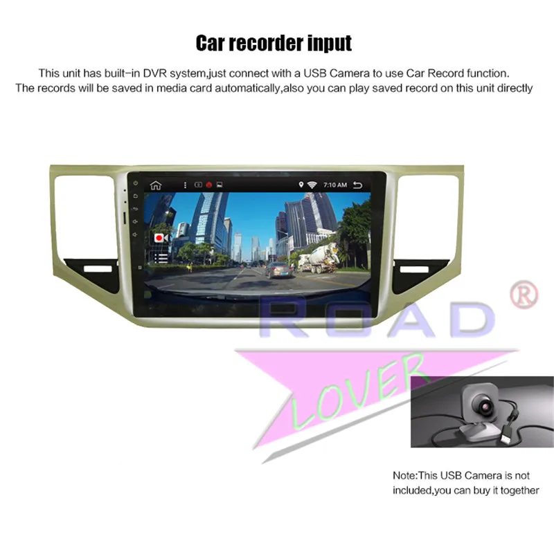 Flash Deal Roadlover Android 8.1Car Multimedia Player Autoradio For VW Sportsvan 2016 Stereo GPS Navigation Magnitol Double Din MP3 NO DVD 17