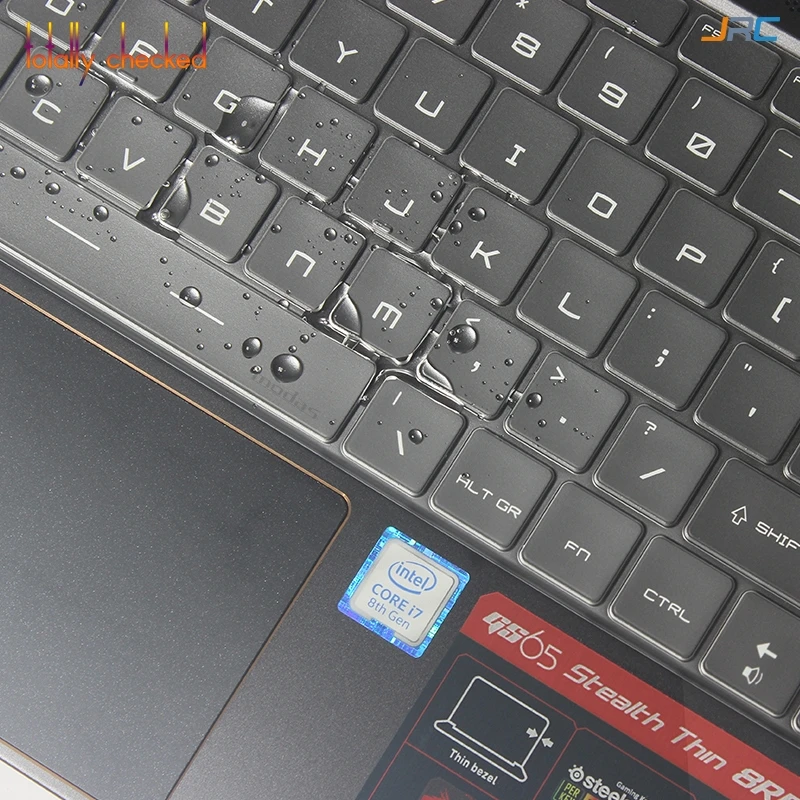 

Laptop Gs 65 (2018 Release) Gaming For Msi Gs65 Stealth Thin 15.6 Inch Ultra Thin Tpu Keyboard Cover Skin Protector