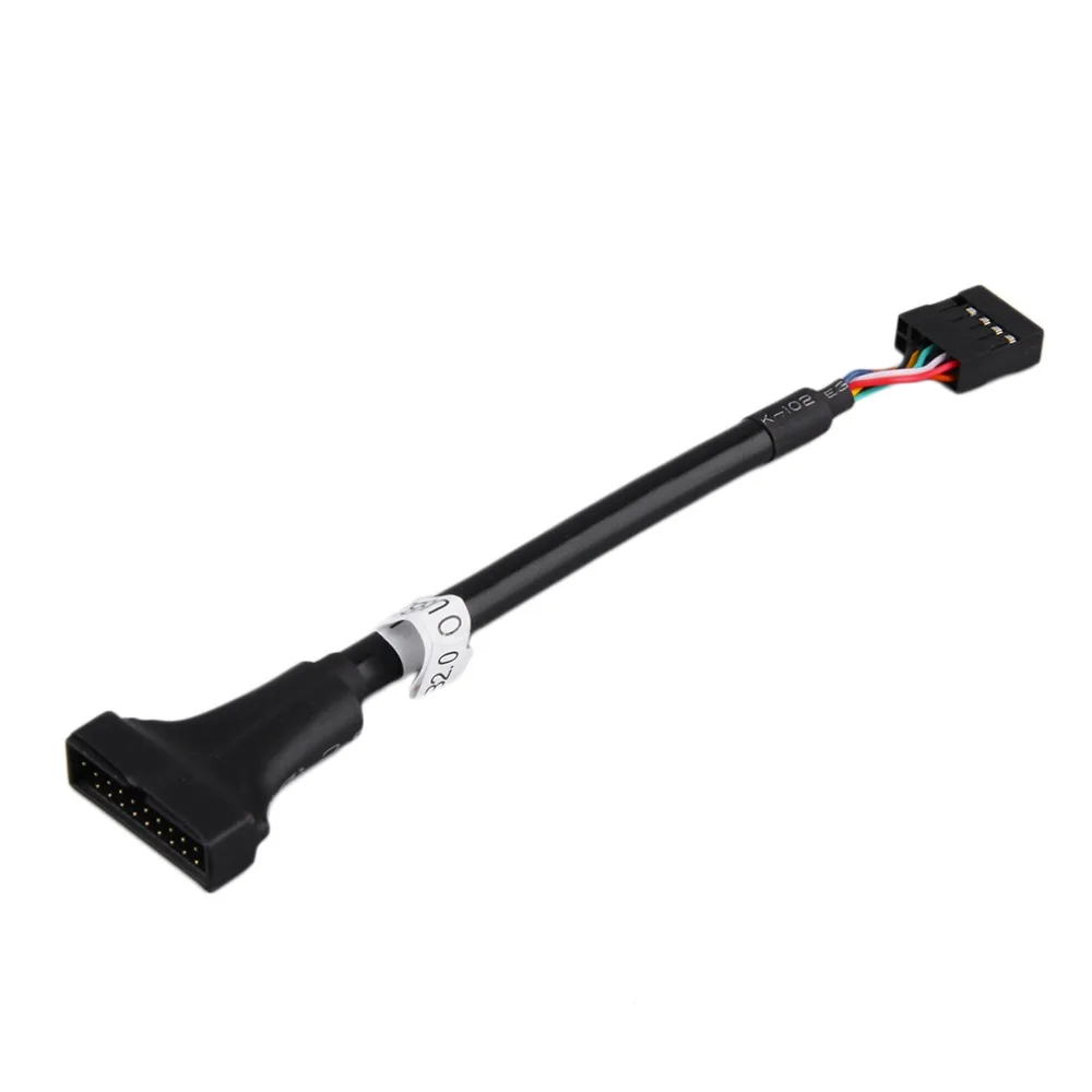 

2019 NEW USB 2.0 9 Pin Female to Motherboard USB 3.0 20 Pin Male Extension Cable In stock!