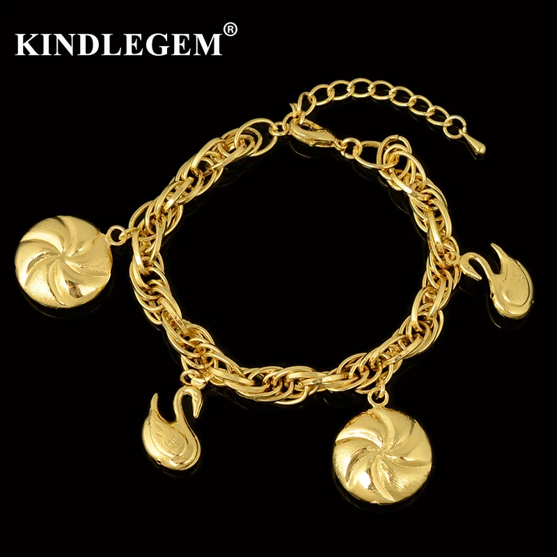 

Kindlegem Bracelets Bangles Charm Chains High Quality Copper Fashion Jewelry 2018 For Women For Party Wedding Anniversary