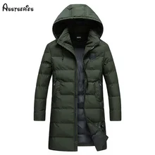 Высокое качество водонепроницаемая мужская одежда из хлопка длинные теплые мужские парки утолщенные мужские пуховики с хлопковой подкладкой D190