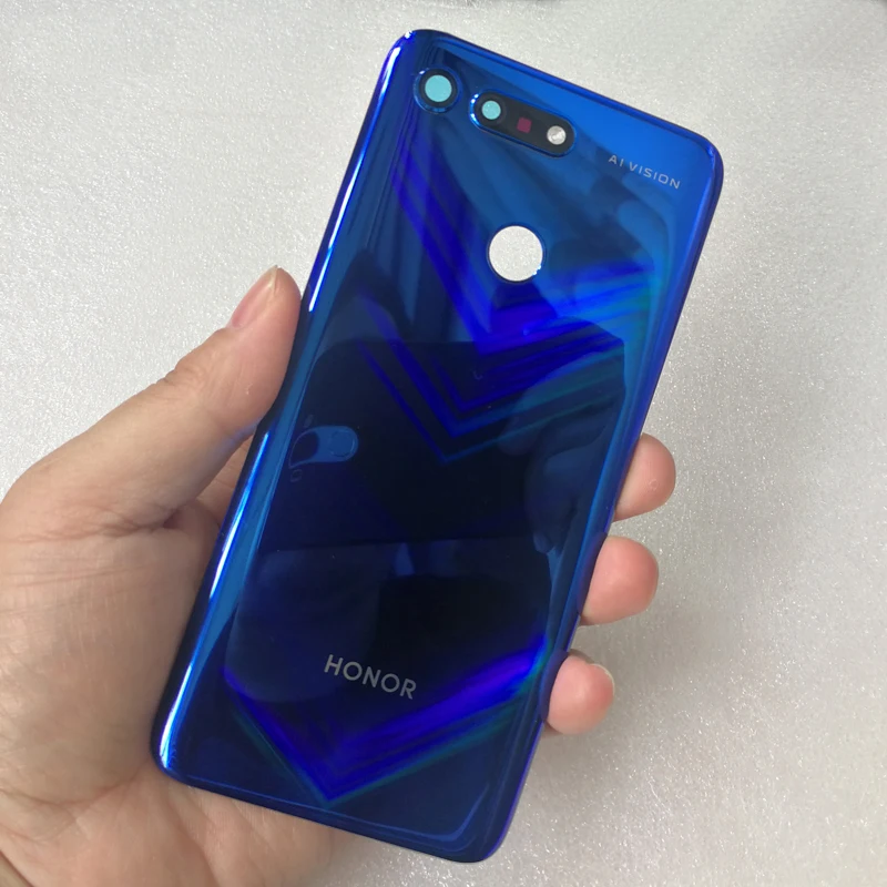Новинка, задняя крышка из закаленного стекла для huawei Honor View 20/Honor V20, задняя крышка для батареи, корпус+ рамка для камеры+ крышка для вспышки