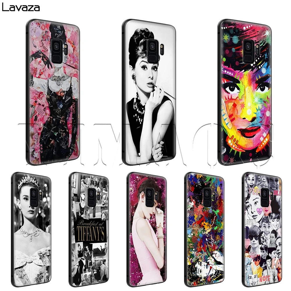 Lavaza Audrey Hepburn Case for Samsung Galaxy S6 S7 Edge J6 S8 S9 S10 Plus A3 A5 A6 A7 A8 A9 Note 8 9 |