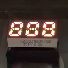 0,25 дюймовый светодиодный дисплей 0,2" Красный светодиодный Дисплей 3 битовая цифровая трубка общий анод 7-сегментный Дисплей