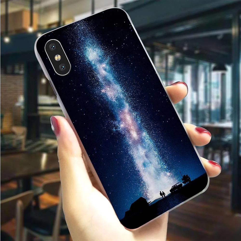 Plastic Phone Case for iPhone Xs Max Interstellar Cover for iPhone XR Covers Xs Max 6 6S 8 Plus 7 5S 5 SE