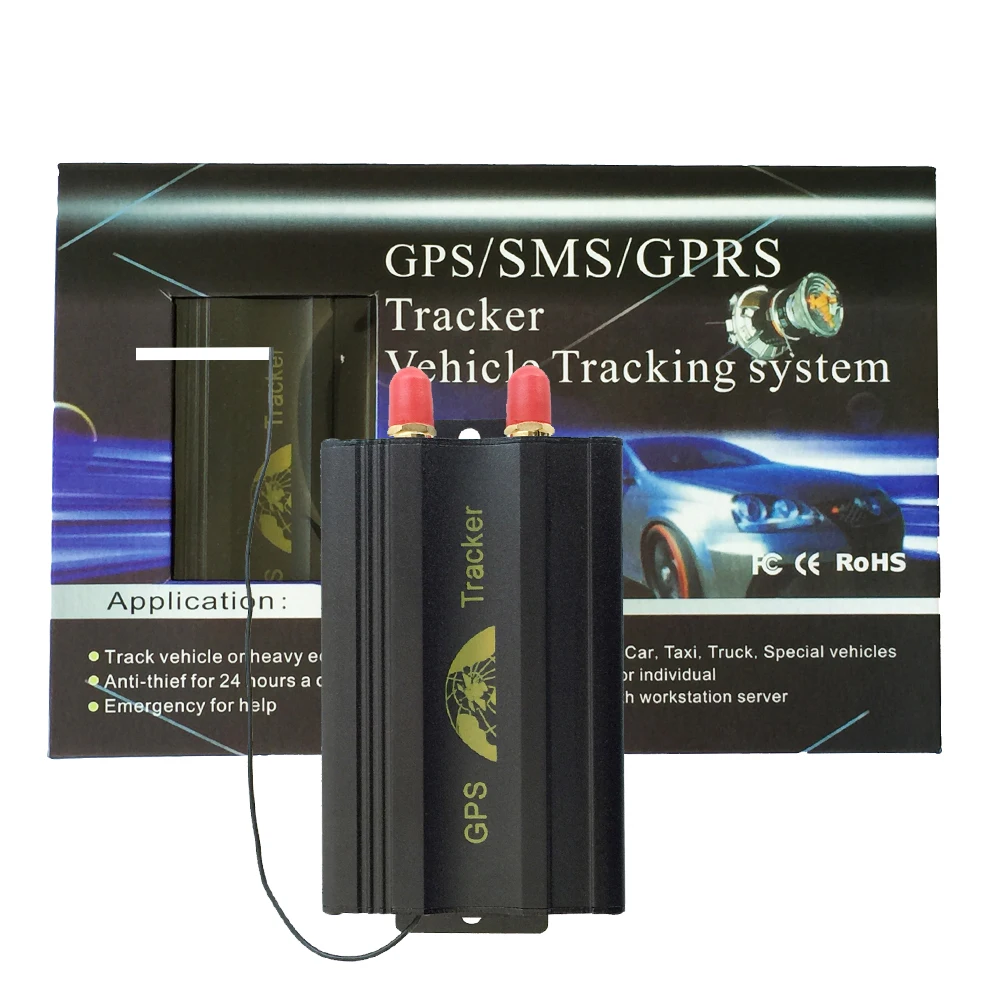 Скрытый автомобиль gsm gprs система, мини автомобиль дистанционного управления автомобиля gps трекер TK103B в режиме реального времени SMS google карта местоположения отслеживающее устройство