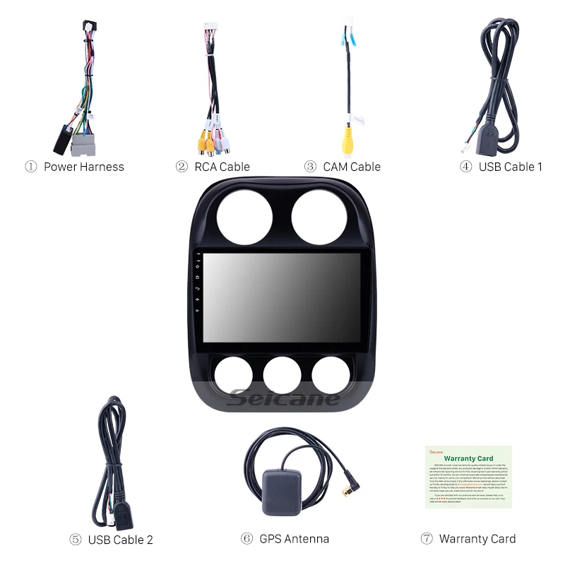  Seicane Car Navi GPS 10.1