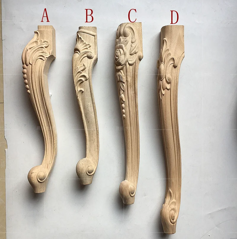 4 шт./лот, различные характеристики, деревянные резные мебельные ножки, ножки для шкафа, дивана, ножки для мебели, ножки для шкафа