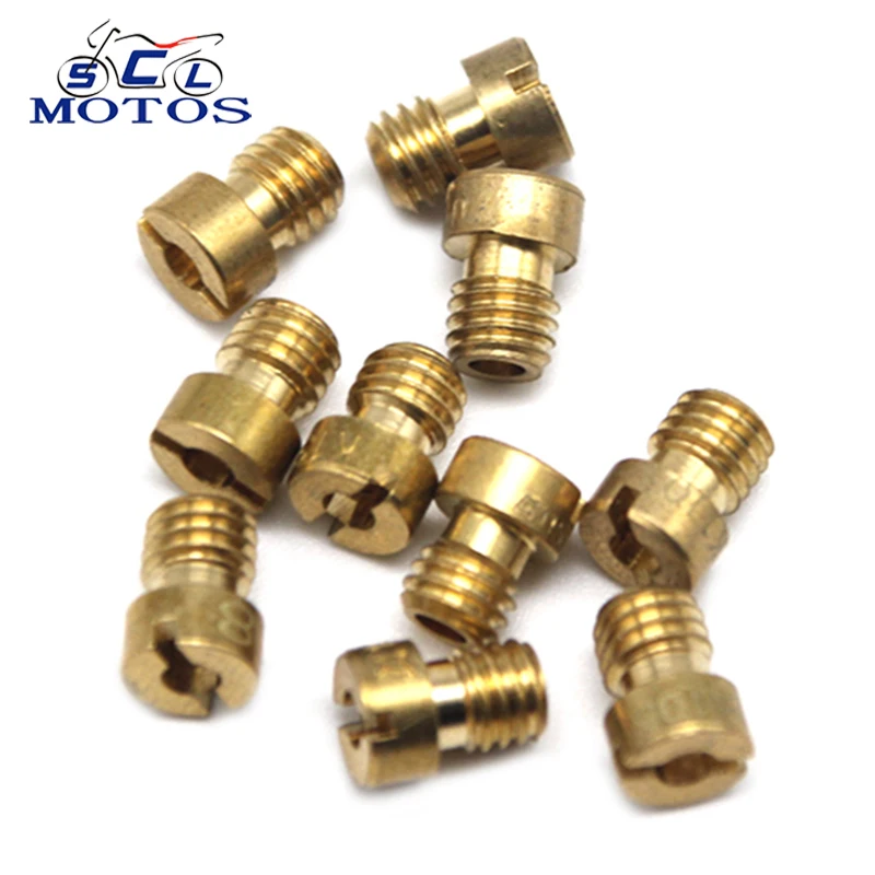 Beste Sclmotos Motorfiets Keihin Carburateur Hexagon Langzaam Pilot Jet Belangrijkste Injectoren Nozzle gebruikt PWK FCR OKO KOSO Mikuni VM22 VM24 VM26