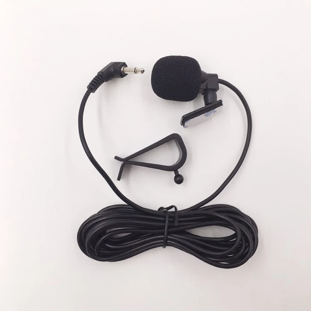 

New Professional Mini Wired External Car Microphone for Car DVD Player and Car Bluetooth Using 3M Cable with 3.5mm Mono Jack
