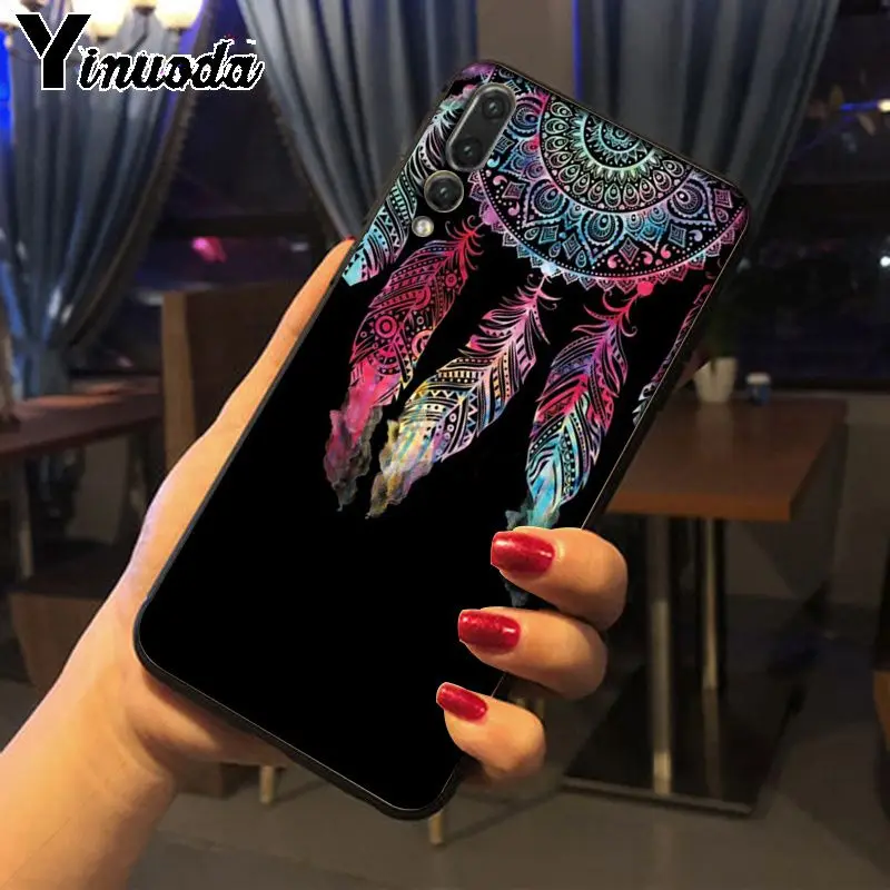 blue gold Mandala flower dream castcher