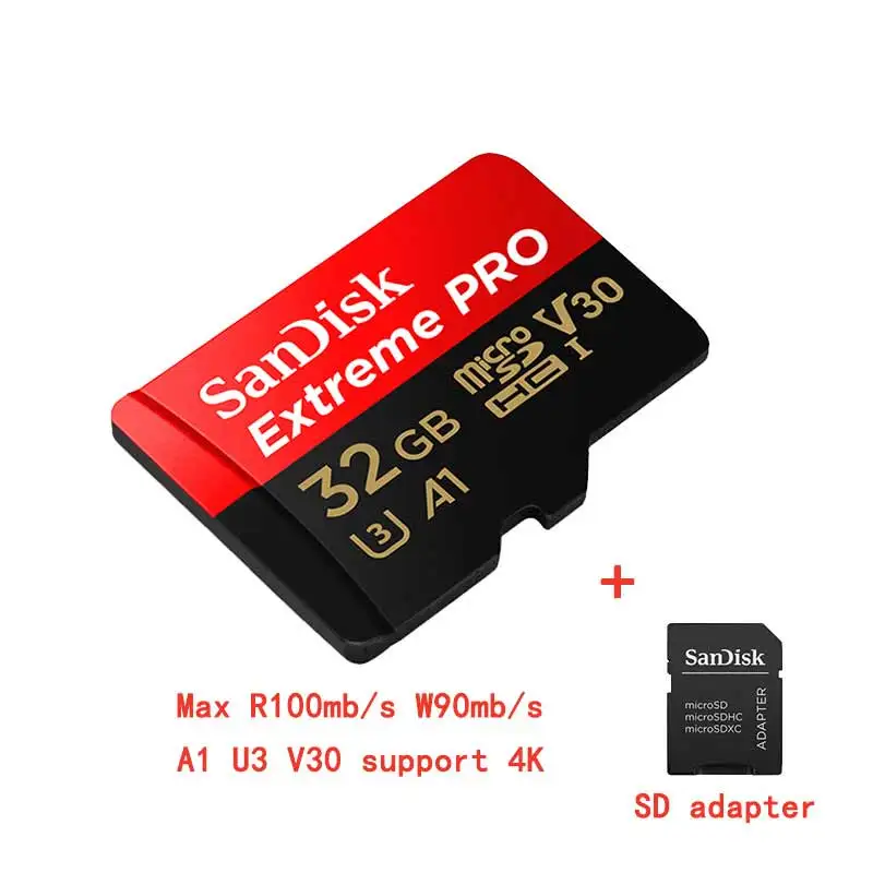 Карта памяти SanDisk micro sd 128GB 16GB 32GB 64GB max 98 МБ/с. class 10 U1 U3TF MicroSD, продукт - Емкость: TF 95M 32G