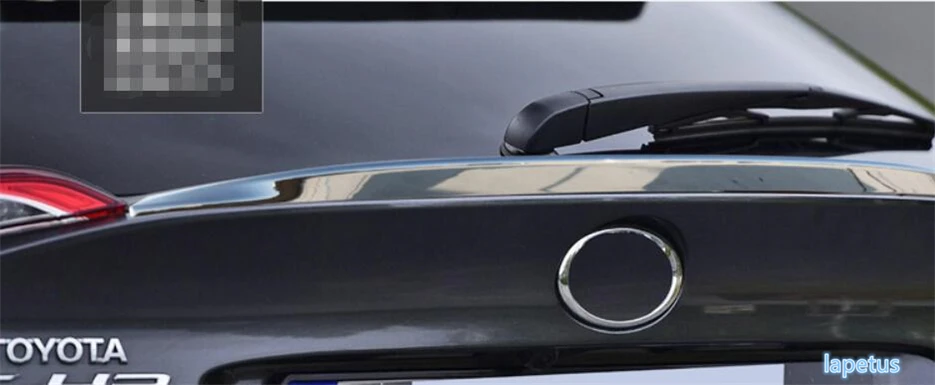 

Lapetus Rear Tail Tailgate Trunk Spoiler Lid Decoration Frame Cover Trim Fit For Toyota C-HR CHR 2016 2017 2018 2019 2020 ABS