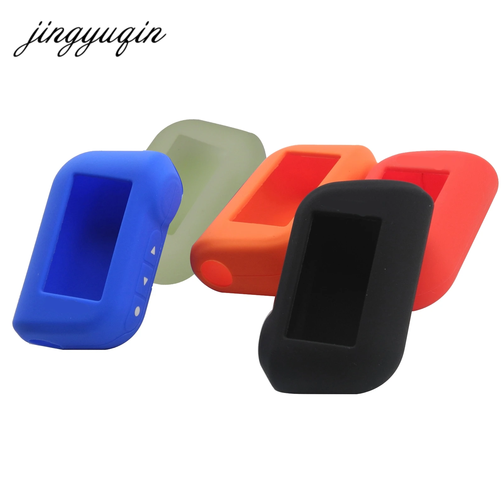 jingyuqin A93 Keychain Silicone Cover Key Case Prefect for Starline A93 Two Way Car Alarm Remote