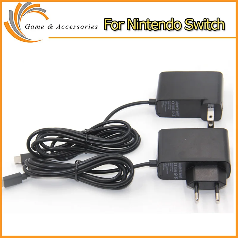 EU/US Plug AC Adapter Power Supply for Nintendo Switch NS Travel Charger Home Wall Charging