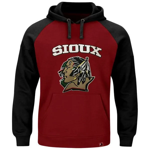 

North Dakota Fighting Sioux Hoodie Custom Any Name Any Number Stitched Men Ice Hockey Jersey Hoodie Sweatshirt S-4XL VIVA VILLA