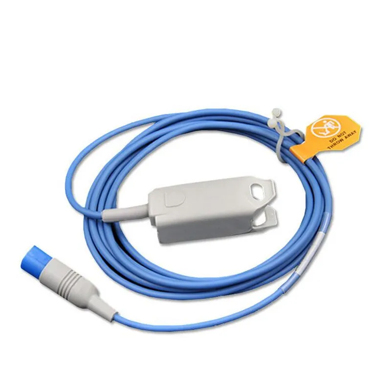 

Compatible For Philips/HP M1941A 8PIN Adult FingerClip Spo2 Sensor Pulse Oximeter Spo2 Probe MP20/30/40 Oxygen Sensor 3M/9ft