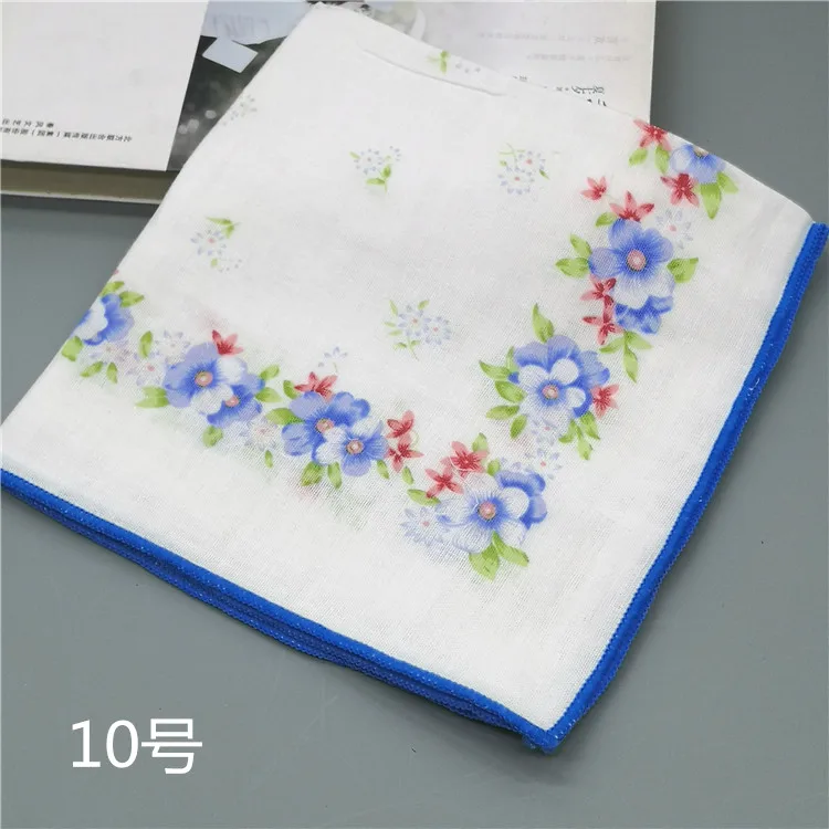 1pcs 1 шт.-5 шт. платок в цветочки леди цветочный женский платок Салфетка полотенца 35 см Новинка свадьба стол hanky RF2 - Цвет: 1pcs