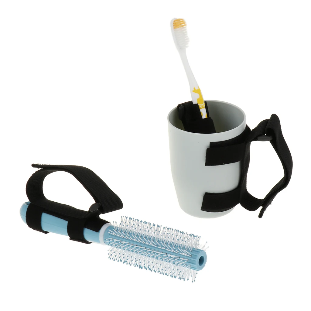 

3 Pieces Toothbrush Cup Hair Comb Brush For Hand Tremors Arthritis Elderly