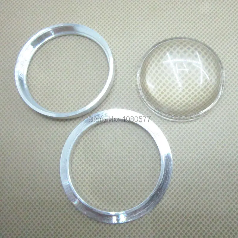 5 компл. 44 мм Светодиодные стеклянные линзы + винтовое Монтажное кольцо для 10 Вт 20