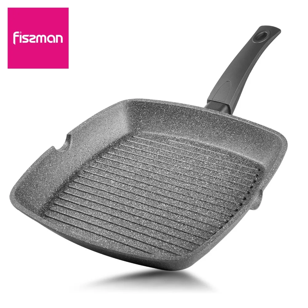 

Fissman Square grill Pan Non-stick Aluminium series with non-stick coating Platinum