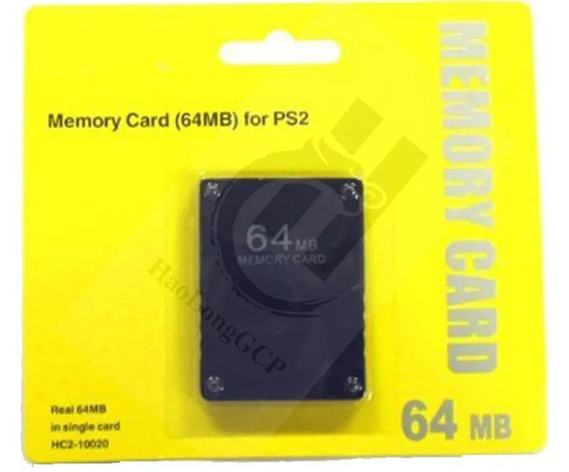 

Free Shipping 2 pcs a lot 64MB 128MB memory card for PS2 video game console PlayStation 2