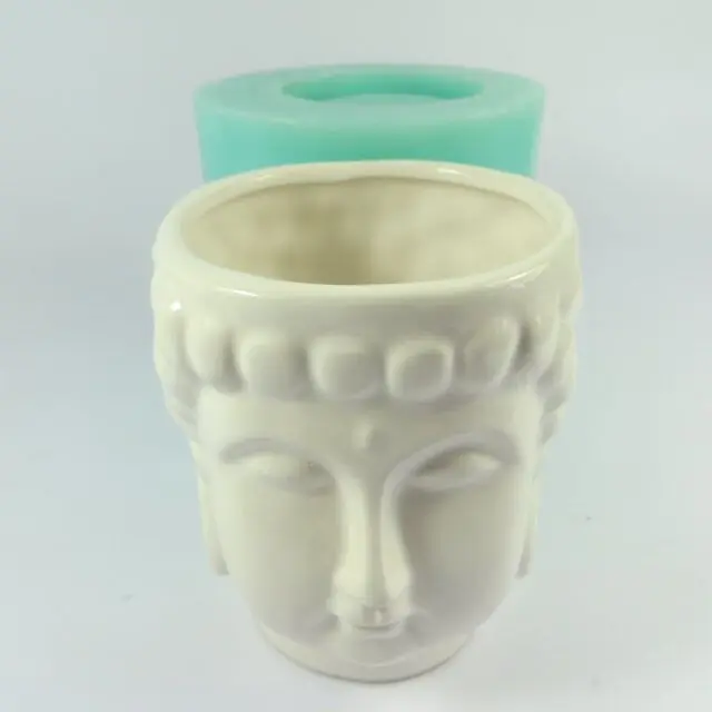 PRZY силиконовая форма из силикагеля 3d формы для ваз цементные цветы горшки голова Будды классические предметы интерьера настольные украшения