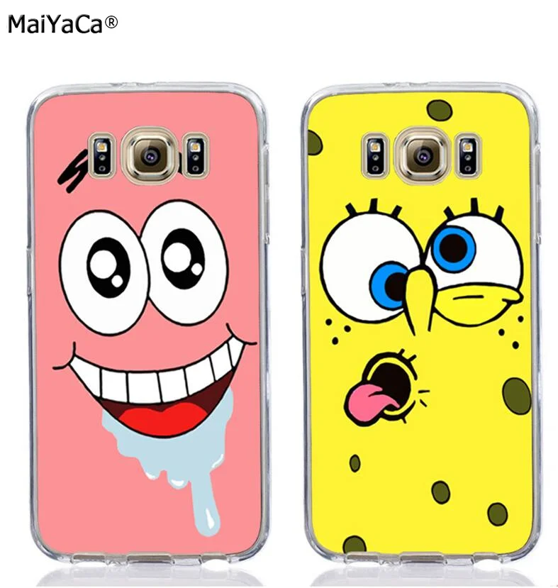Spongebob and patrick best friends love pair soft TPU phone case for