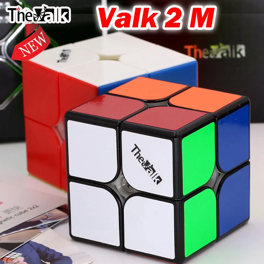 

Magic cube puzzle QiYi The Valk Magnetic 2x2x2 cube Valk2 M easy logic game speed pocket professional educational toys gift Z
